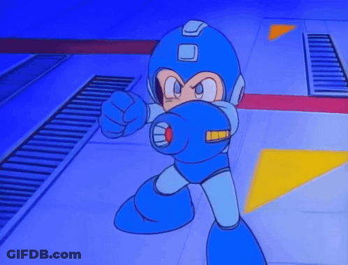 A Cartoon Character With A Red Button On His Chest GIF
