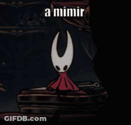 A Cartoon Character With A Red Cape And A Sword Says A Mimir GIF
