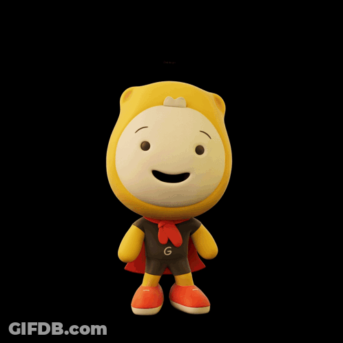A Cartoon Character With A Red Cape And The Words Got To Go Behind Him GIF