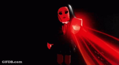A Cartoon Character With A Red Face And Black Hair GIF