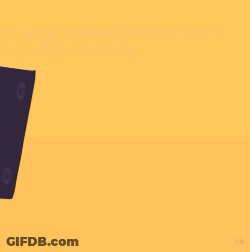 A Cartoon Character With A Red Hat Is Covering His Face With His Hands . GIF