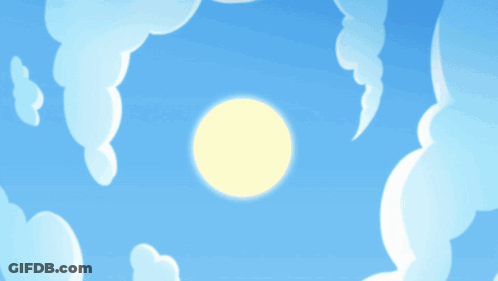 Cartoon Character With Red Hat Flying Through Air GIF
