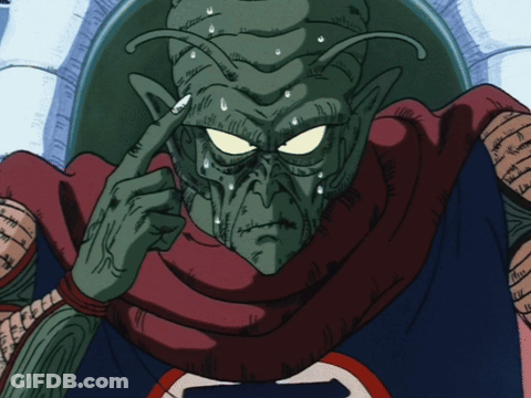 A Cartoon Character With A Red Scarf Around His Neck Is Pointing At His Face GIF