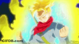 A Cartoon Character With A Red Scarf Around His Neck Is Standing In Front Of A Yellow Background . GIF