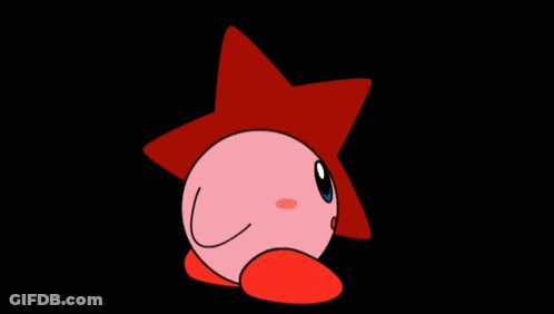 A Cartoon Character With A Red Star Behind It GIF