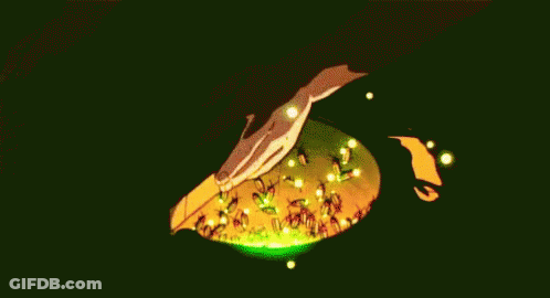 A Cartoon Character With A Shadow On His Face Is Looking At Something GIF