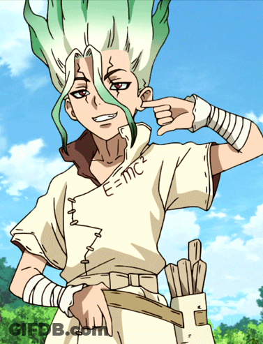 A Cartoon Character With A Shirt That Says E = Mc2 GIF