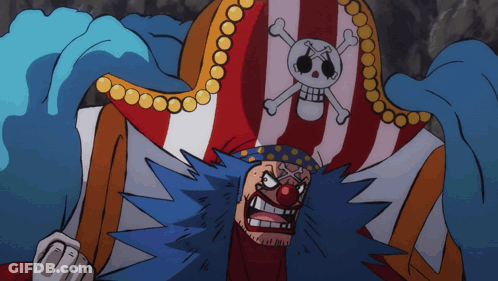 A Cartoon Character With A Skull And Crossbones Hat GIF