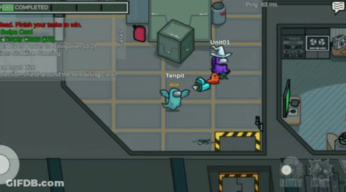 A Cartoon Character With A Skull In A Speech Bubble Says " Dead Body Reported " GIF