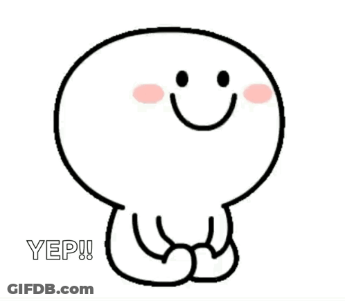 A Cartoon Character With A Smile On His Face Is Sitting Down With His Legs Crossed And A Smiley Face On His Face . GIF