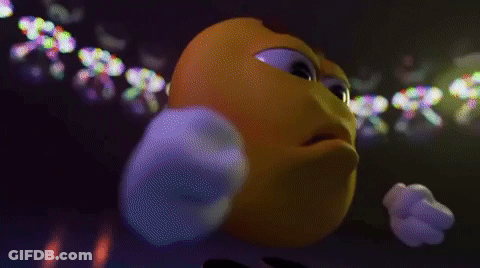 A Cartoon Character With A Smiley Face On His Face GIF