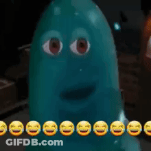 A Cartoon Character With A Smiley Face On His Face GIF