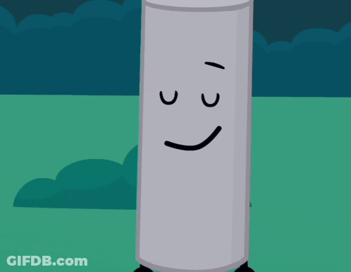 A Cartoon Character With A Smiley Face On It 'S Face GIF