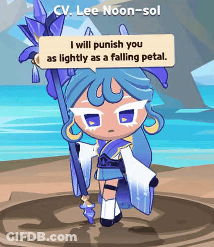 A Cartoon Character With A Speech Bubble That Says Cv. Lee Noon-Sol GIF