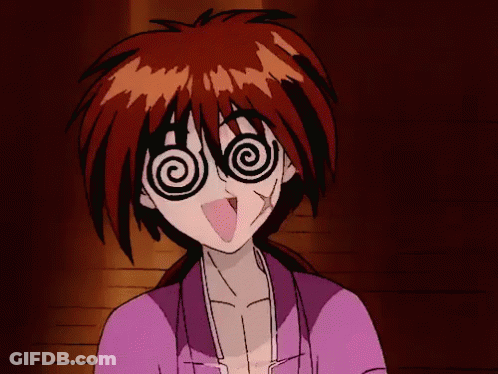 A Cartoon Character With A Spiral On His Eyes GIF