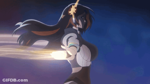 A Cartoon Character With A Star On Her Head GIF