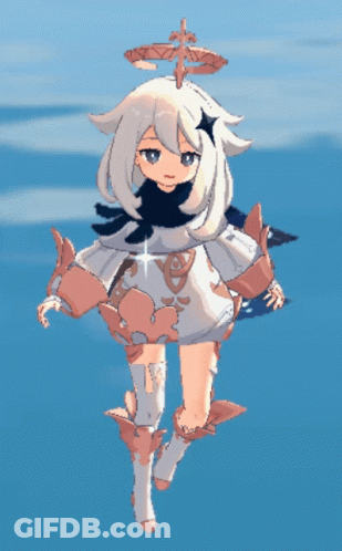 A Cartoon Character With A Star On Her Head GIF