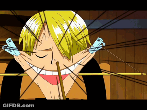 A Cartoon Character With A Straw In His Mouth And A Pair Of Clips On His Ears GIF