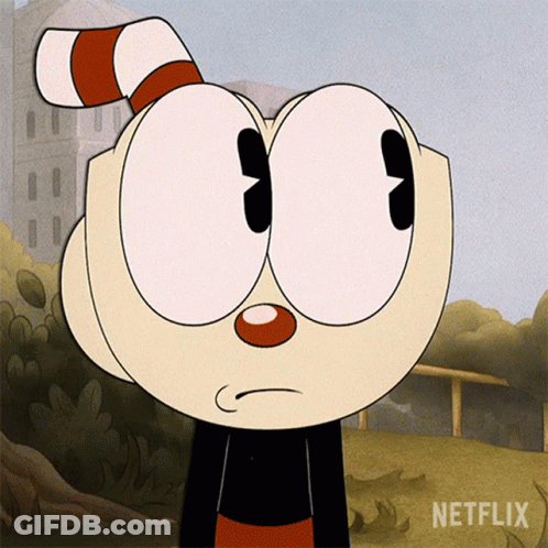A Cartoon Character With A Striped Hat And A Red Nose Is On Netflix GIF