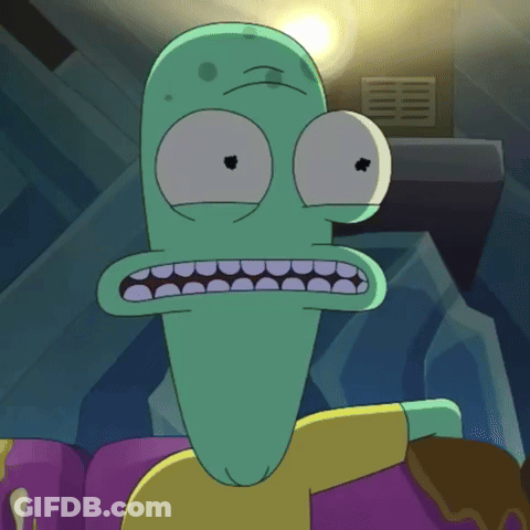 A Cartoon Character With A Surprised Look On His Face Is Sitting On A Couch GIF