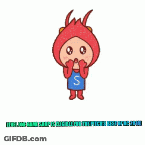 A Cartoon Character With A Surprised Look On His Face Is Standing Next To The Word Wow GIF