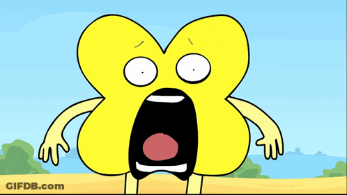 A Cartoon Character With A Surprised Look On Their Face GIF