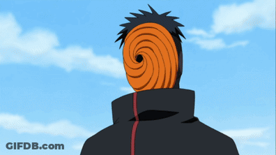 A Cartoon Character With A Swirl Mask On His Head GIF