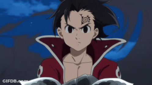 A Cartoon Character With A Swirl Tattoo On His Face GIF