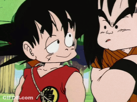 A Cartoon Character With A Tattoo On His Face Looks At Another Character GIF