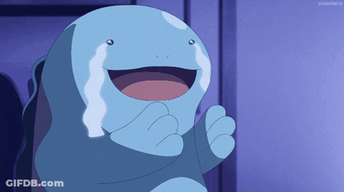 A Cartoon Character With A Tear Running Down His Face GIF