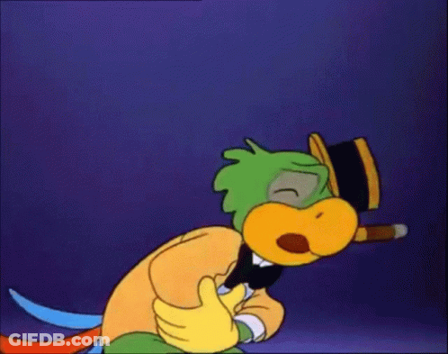 A Cartoon Character With A Top Hat And A Cigar GIF