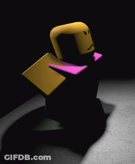 A Cartoon Character With A Yellow Head And A Pink Shirt GIF
