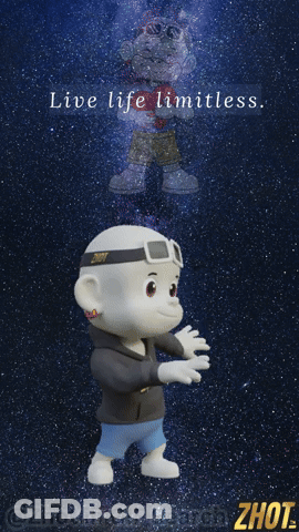 A Cartoon Character With A Zhot Shirt On GIF