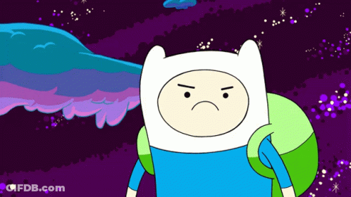 Angry Cartoon Character With Backpack GIF