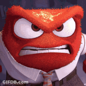 A Cartoon Character With An Angry Look On His Face Has The Hashtag Freetopsticker On The Bottom GIF