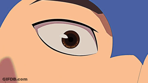 A Cartoon Character With Blood On His Face GIF