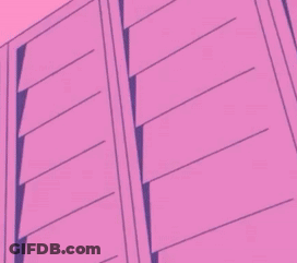 A Cartoon Character With Blue Hair And A White Shirt GIF