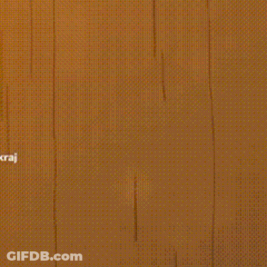 A Cartoon Character With Blue Hair Is Standing In A Room With His Hands In The Air . GIF