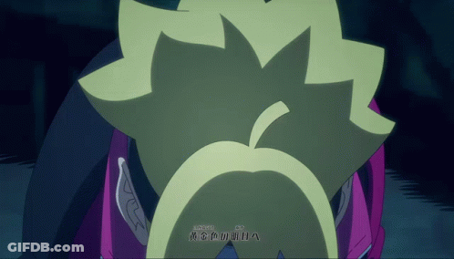 A Cartoon Character With Chinese Writing On The Bottom Of It GIF