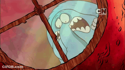 A Cartoon Character With Cn Written On The Bottom Of The Screen GIF