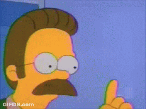 A Cartoon Character With Glasses And A Mustache Looks Surprised GIF