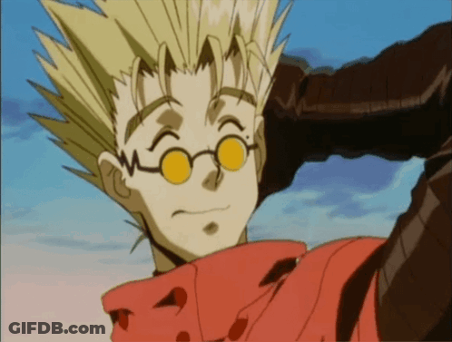 A Cartoon Character With Glasses And A Red Scarf GIF