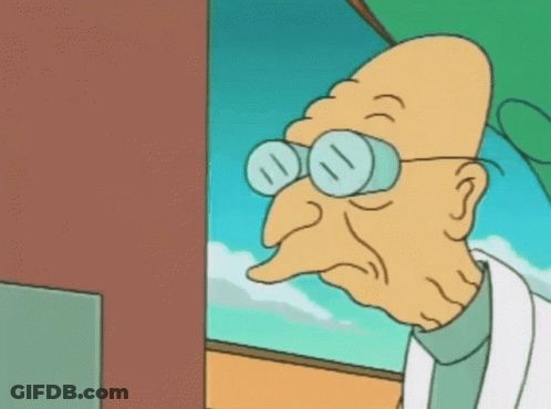A Cartoon Character With Glasses And A White Coat GIF