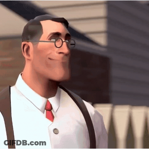 A Cartoon Character With Glasses And Suspenders Is Smiling GIF