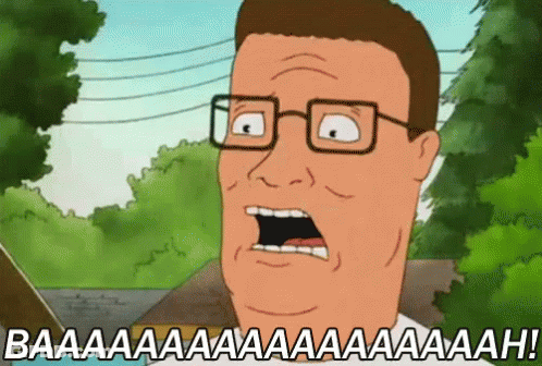 Cartoon Character With Glasses Saying Baaah Aaa Aah GIF