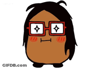 A Cartoon Character With Glasses Says Yesss GIF