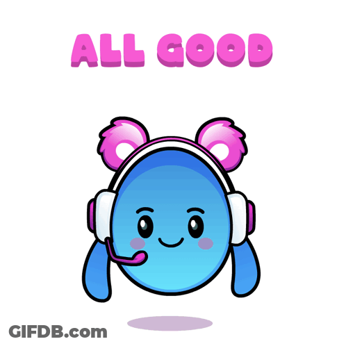 A Cartoon Character With Headphones And A Microphone Giving A Thumbs Up GIF