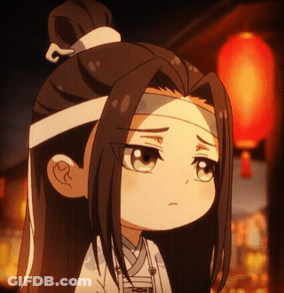 A Cartoon Character With Long Hair And A Bandage Around His Head GIF