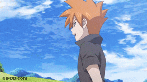 Cartoon Character With Orange Hair In Field GIF
