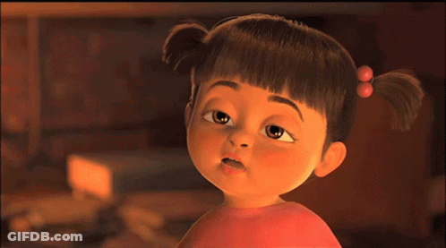 A Cartoon Character With Pigtails And A Red Shirt Looks Tired GIF